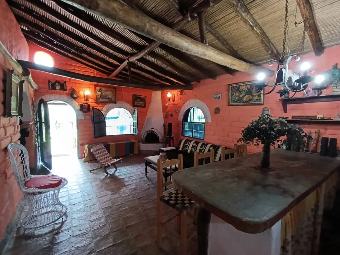 Salón con chimenea